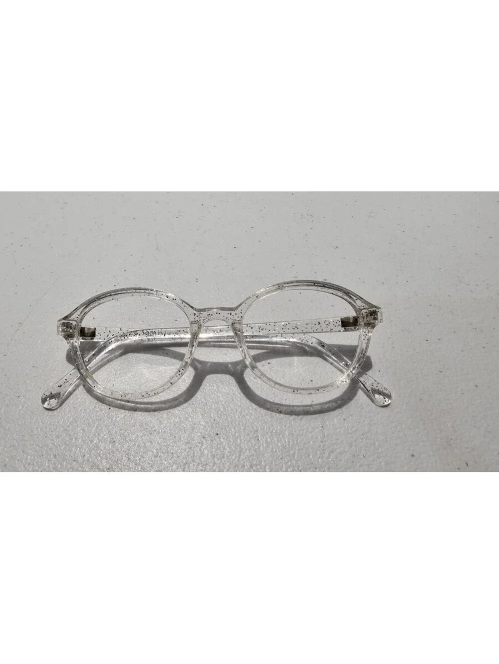 Kids Bright Eyes Clear Glitter Eyeglass Frames Only  Frame No Lenses Used